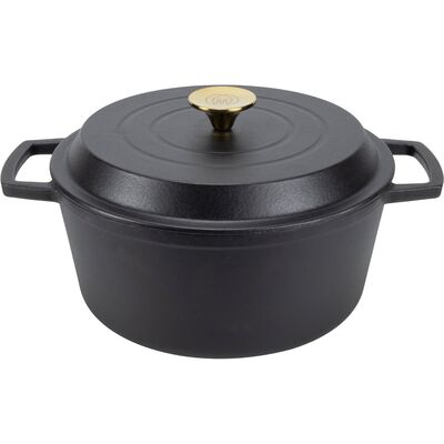 Gjutjärnsgryta 5 L Mattsvart