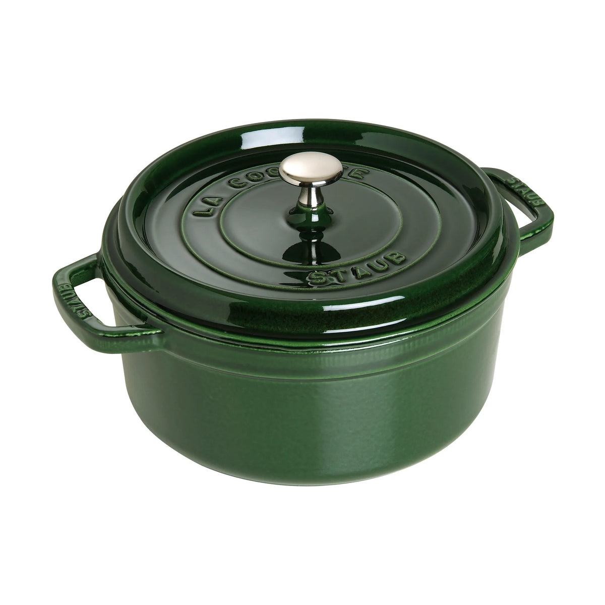 Staub Rund Gryta 26 cm 5,2 liter Basilikagrön