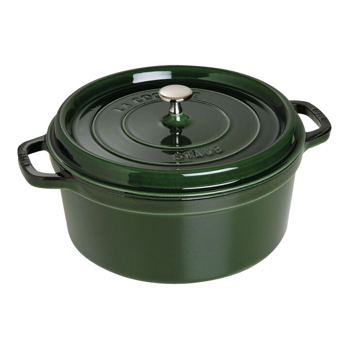 Staub Rund Gryta 28 cm 6,7 liter Basilikagrön