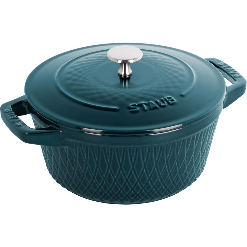 Staub Twister gjutjärnsgryta 24 cm La Mer